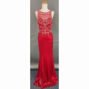 RED Hot Sequin Dress Small